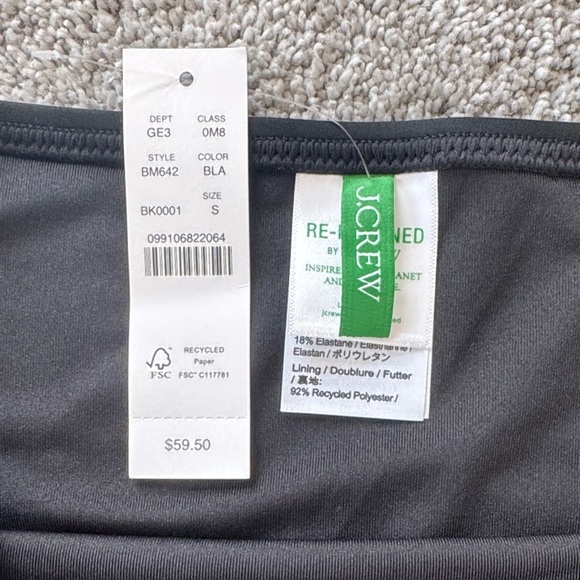 J. Crew Women's Classic Black Bikini Bottom - Picture 2 of 8